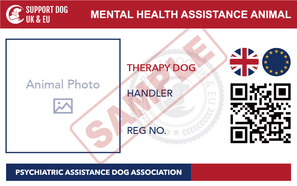 Therapy Dog Identification Card